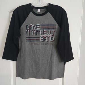 Dave Matthews Band DMB Summer‎ Tour 2019 Raglan Shirt Medium Bella Canvas
